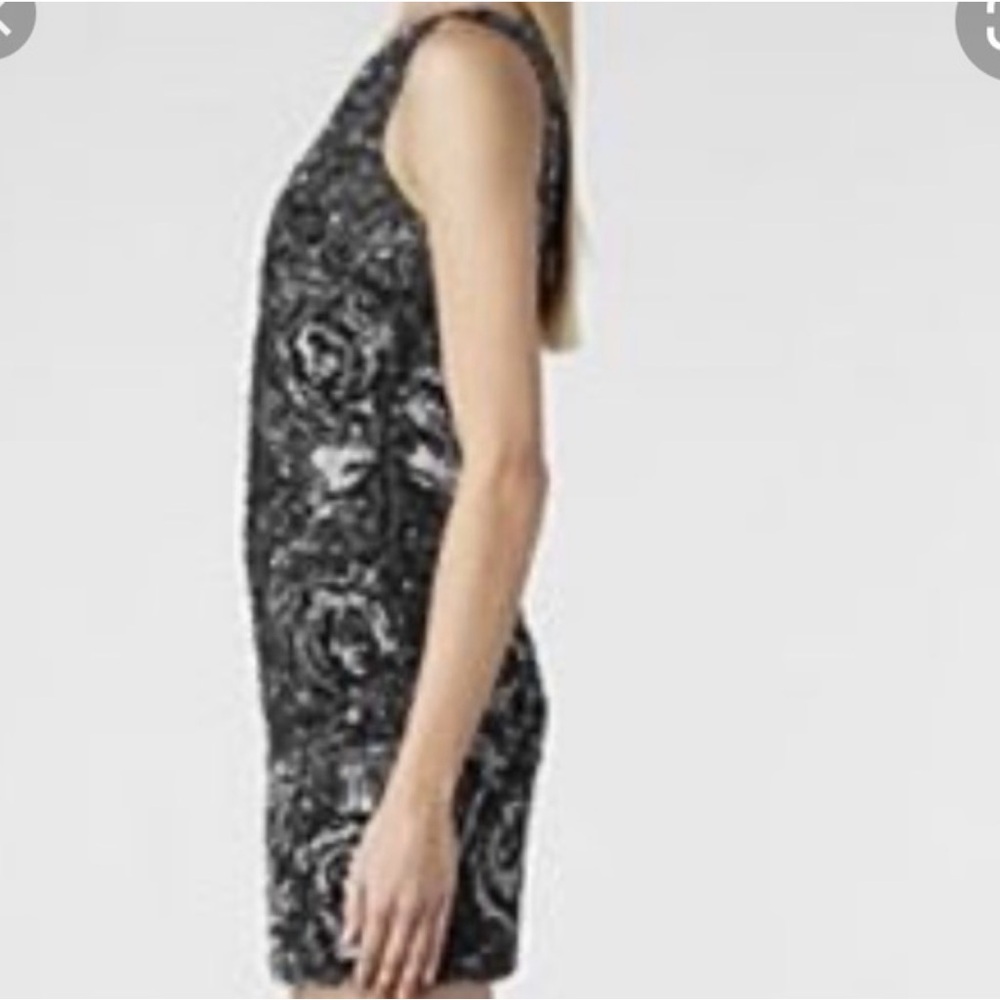 All Saints Embellished Black Sequin Dress - Picture 2 of 8